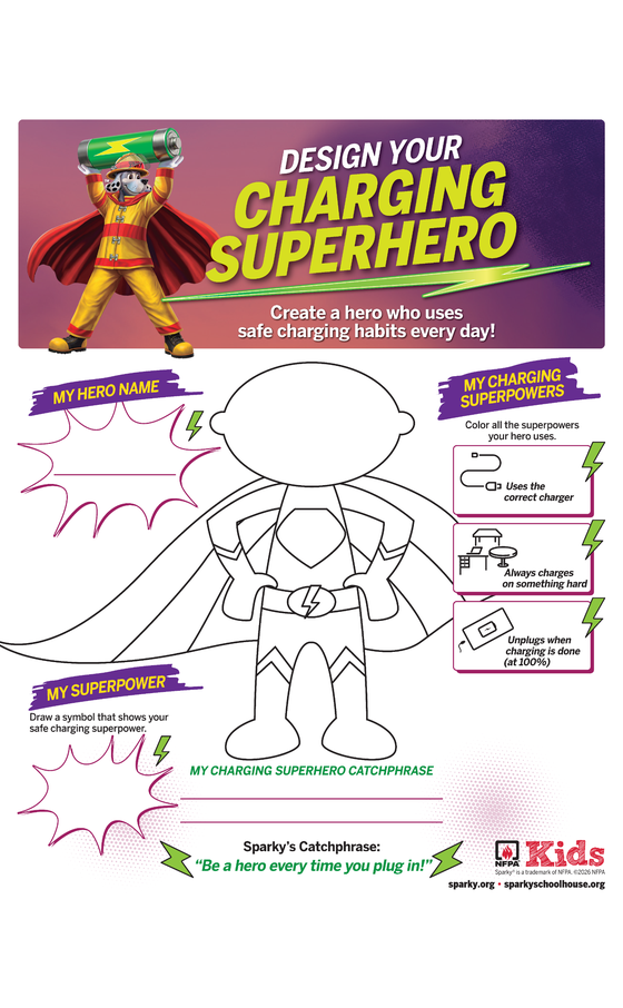 Create A Charging SUPERHERO