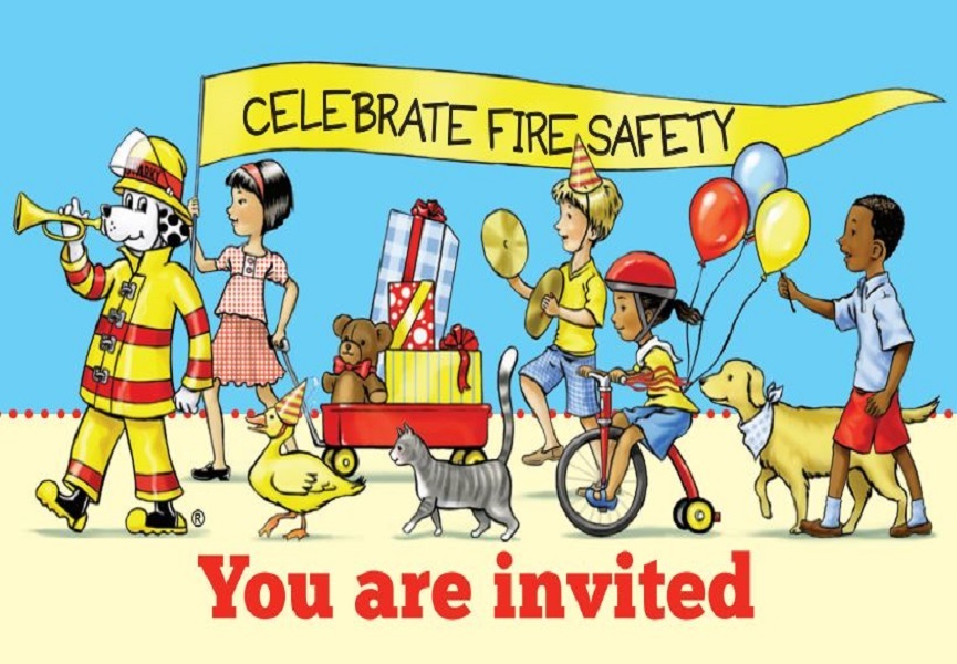 Celebrate fire safety with Sparky!